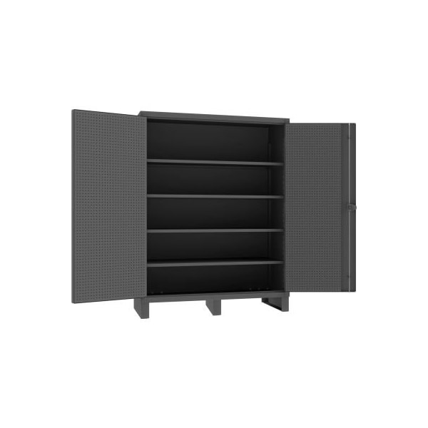 Heavy Duty Pegboard Cabinet 12-Gauge 60W x 24D x 78H